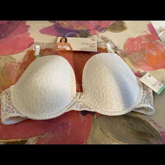 💥SO Push UP  Lace Embroidery Bra Sizes Various - Picture 3 of 10